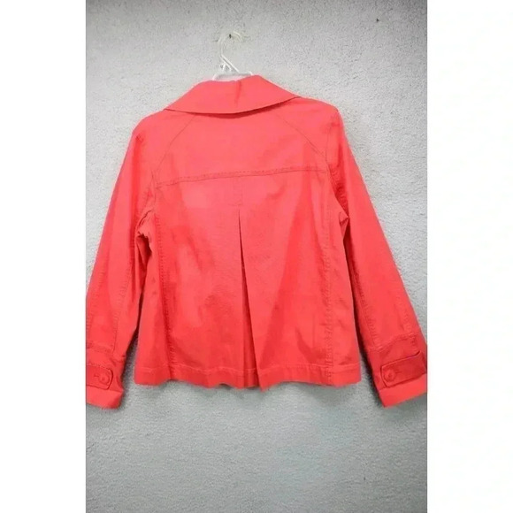 L.L. Bean Women's Red Jacket-Medium-Nautical Anchor Buttons - Picture 8 of 10